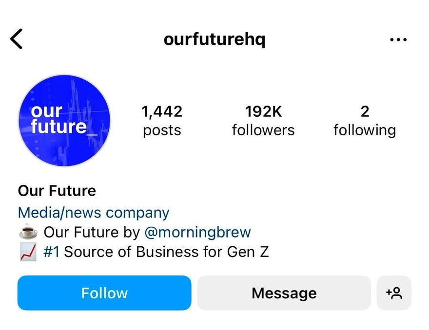 Aesthetic Instagram Bio Username Our Future's Instagram profile