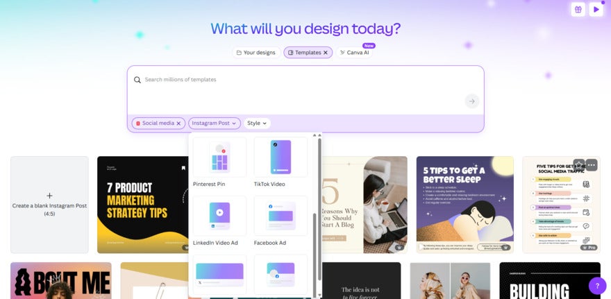 Canva Social Media Templates