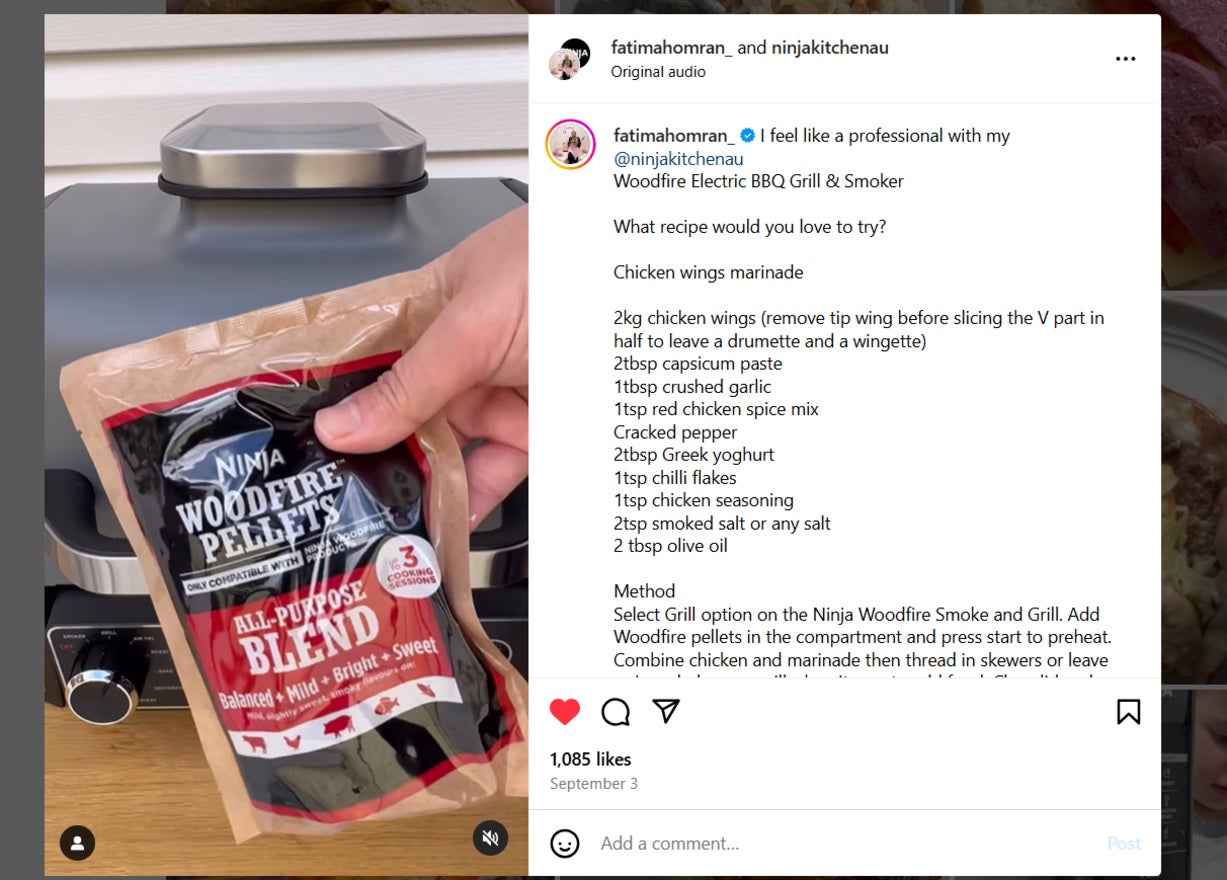 Make Money on Instagram brand partnerships Screenshot of brand partnership post on instagram