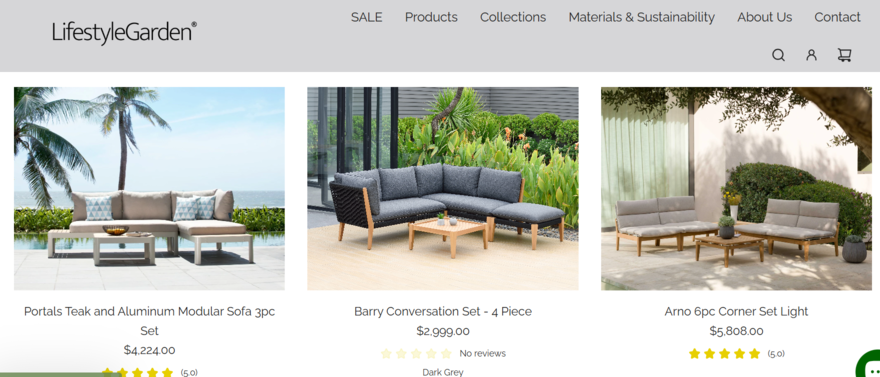 LifestyleGarden furniture LifestyleGarden category page for outdoor sofas