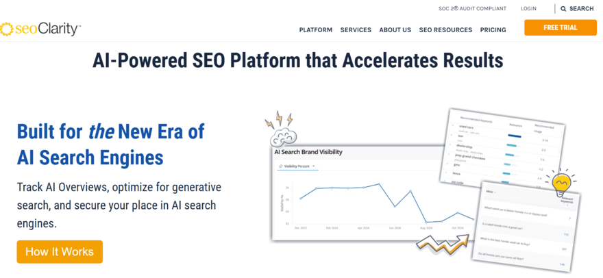 seoClarity seoClarity homepage
