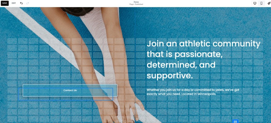 Squarespace editor (2) Squarespace's drag and drop website editor
