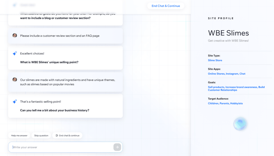 Wix AI builder (3) Wix AI builder chatbot